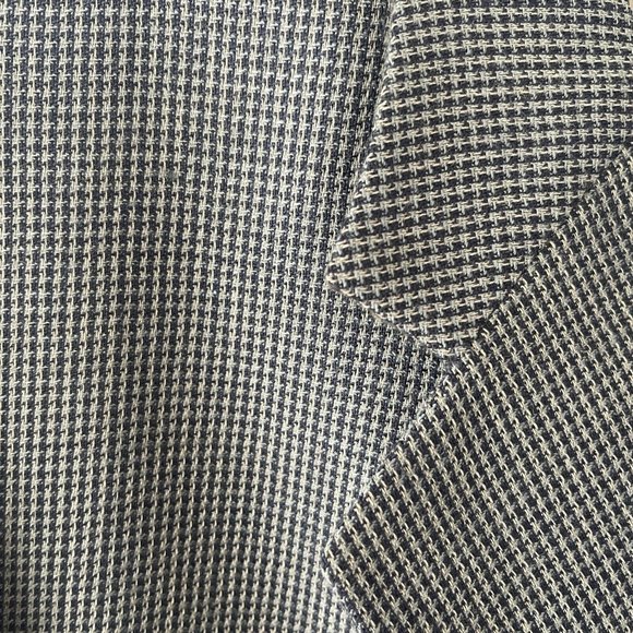 Oscar de la Renta 44S Brown check Plaid Suit Blazer Sports Jacket 3 Button Wool - Picture 3 of 13